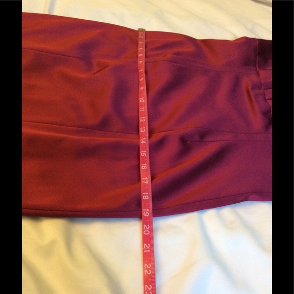 David Meister NWT Deep Red Bodycon Dress Size 12 - Picture 14 of 15